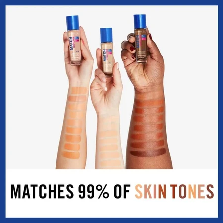 Rimmel Match Perfection - Base de maquillaje líquida con SPF 20 - N.º 300 Sand