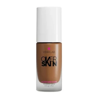 Veralab Overskin Glow and Care - Base de maquillaje activa, radiante e hidratante n.º 12 Pecan