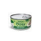 Oasy Wet cat natury soft jelly pui cu spanac – hrană complementară pentru pisici adulte, 85 g