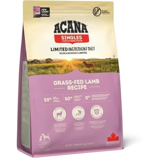 Acana Singles Receta de cordero alimentado con pasto - Alimento completo para perros de todas las edades con sensibilidades alimentarias, 2 kg