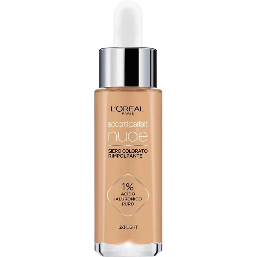 L'Oréal Paris Accord Parfait Nude - Volumegivend getint serum - Nr. 2-3 Licht