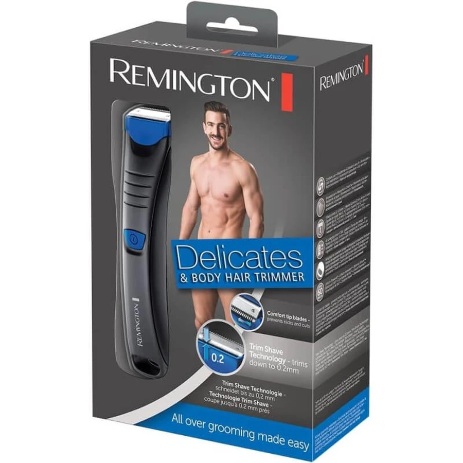 Remington Bht250 - Trimmer and Shaver for the Body, Bikini Area, Underarms, and Short Hair, 0.2 mm