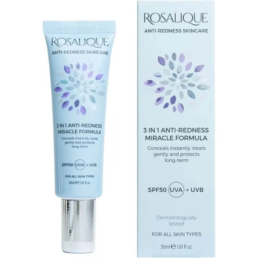 Rosalique 3-in-1 Anti-Redness SPF 50 Miracle Formula - Anti-Redness Face Cream 30 ml
