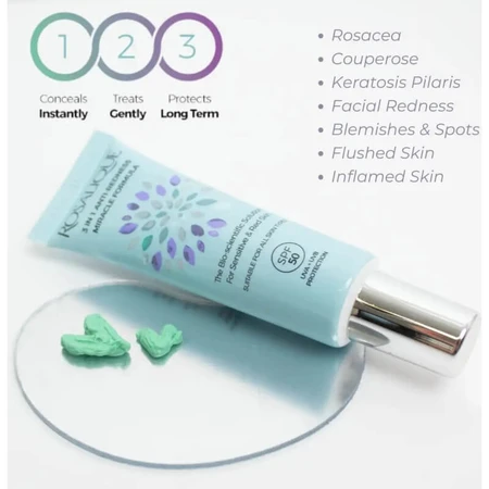 Rosalique 3-in-1 Anti-Redness SPF 50 Miracle Formula - Anti-Redness Face Cream 30 ml