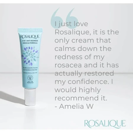 Rosalique 3-in-1 Anti-Redness SPF 50 Miracle Formula - Anti-Redness Face Cream 30 ml