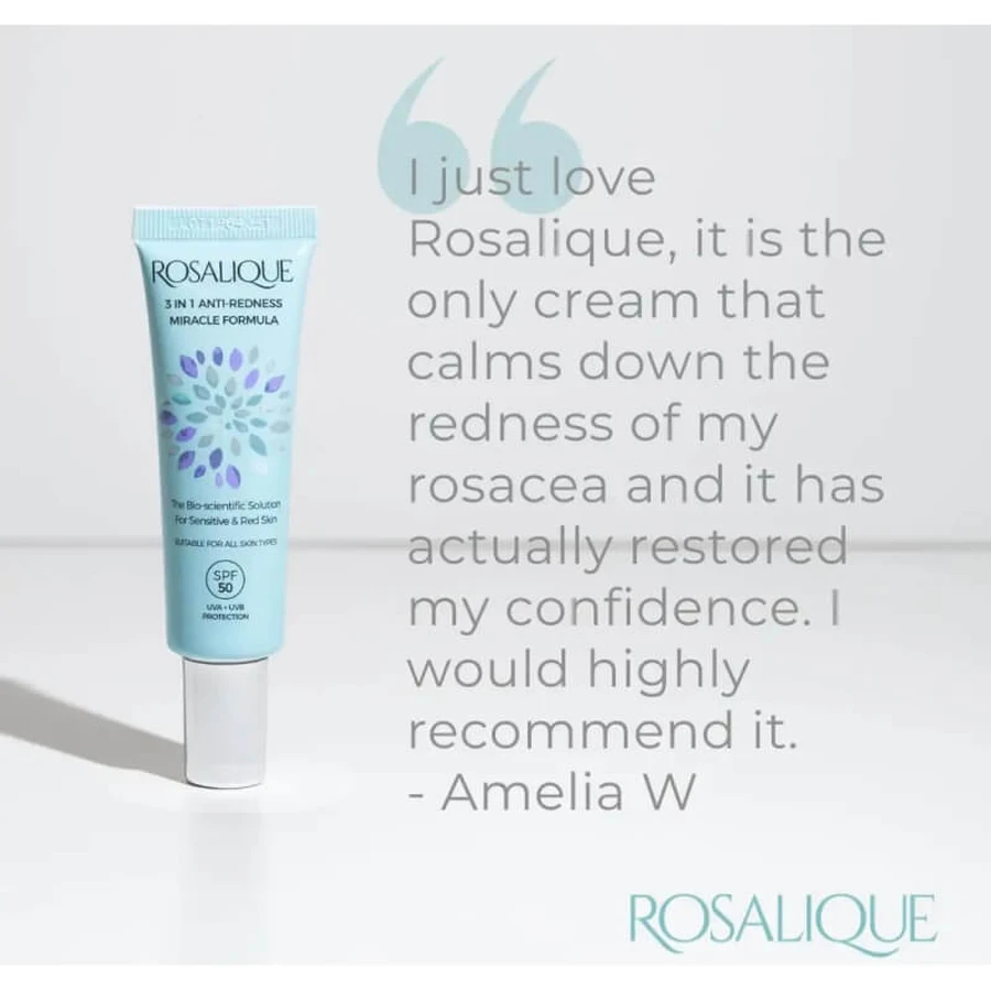 Rosalique 3-in-1 Anti-Redness SPF 50 Miracle Formula - Anti-Redness Face Cream 30 ml