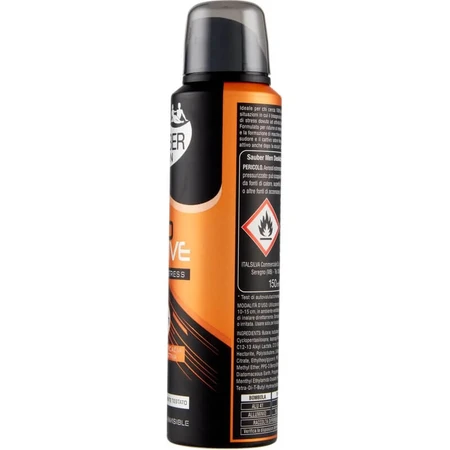 Sauber Men Deoactive Sport &amp; Stress - Déodorant spray invisible, 150 ml