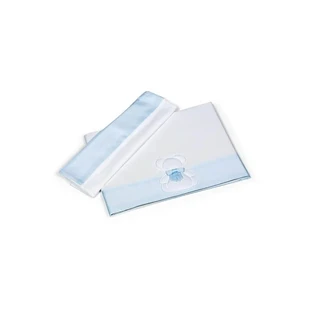Bebex Maggie Crib Set - 2 sheets + 1 pillowcase - light blue