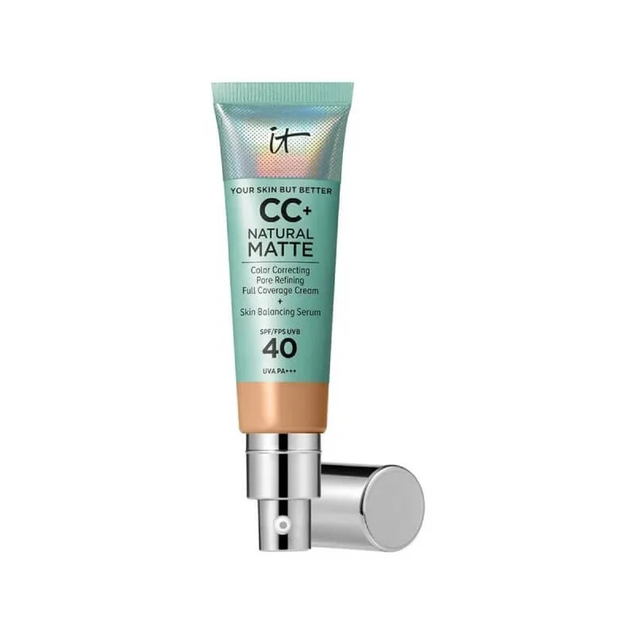 It Cosmetics CC+ Cream Natural Matte Foundation LSF 40 – Foundation mit voller Deckkraft – Neutral Tan