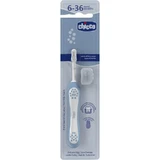 Chicco „First Teeth“ Zahnbürste 6–36 Monate – Hellblau