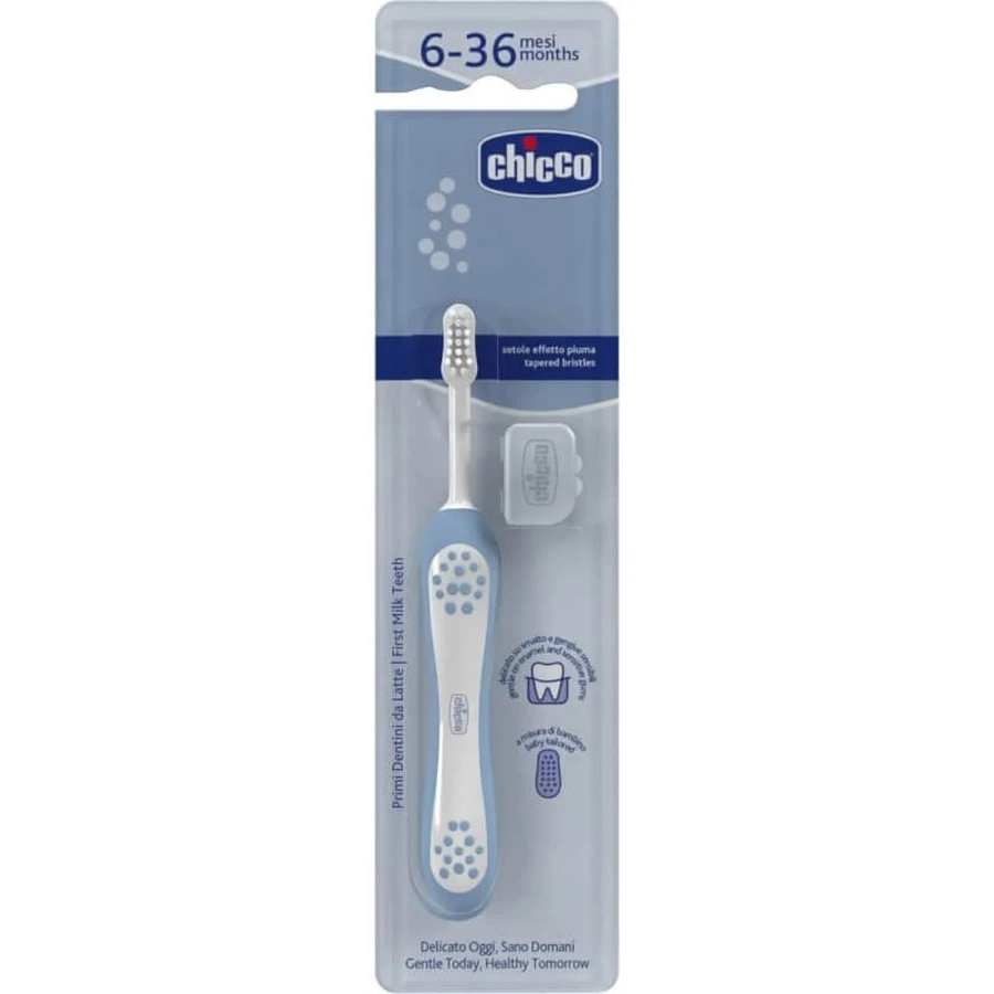 Chicco First Teeth Toothbrush 6–36m – Light Blue