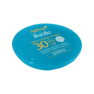 Arval Face Sunscreen SPF 30, Ilsole Magic Compact Powder Foundation, High Protection, No. 03 Beige Bisque