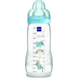 Mam Easy Active Baby Bottle - 330 ml baby bottle with silicone nipple, assorted boys' designs