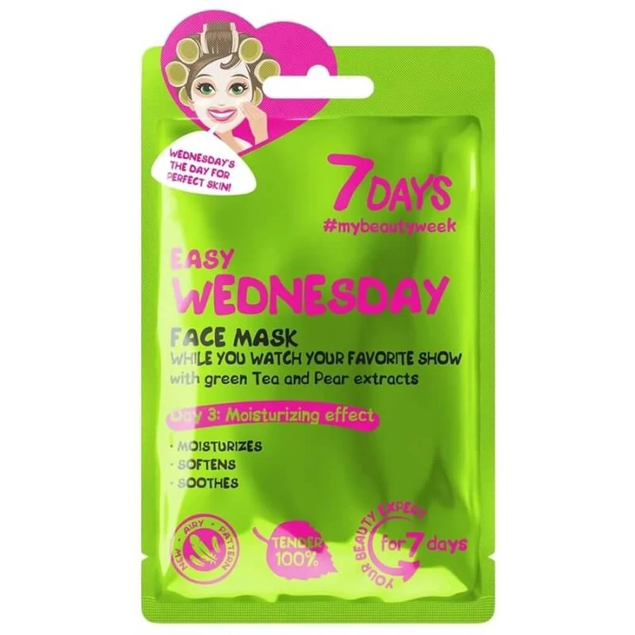 7days Easy Wednesday - Mascarilla facial hidratante y reafirmante, 28 g