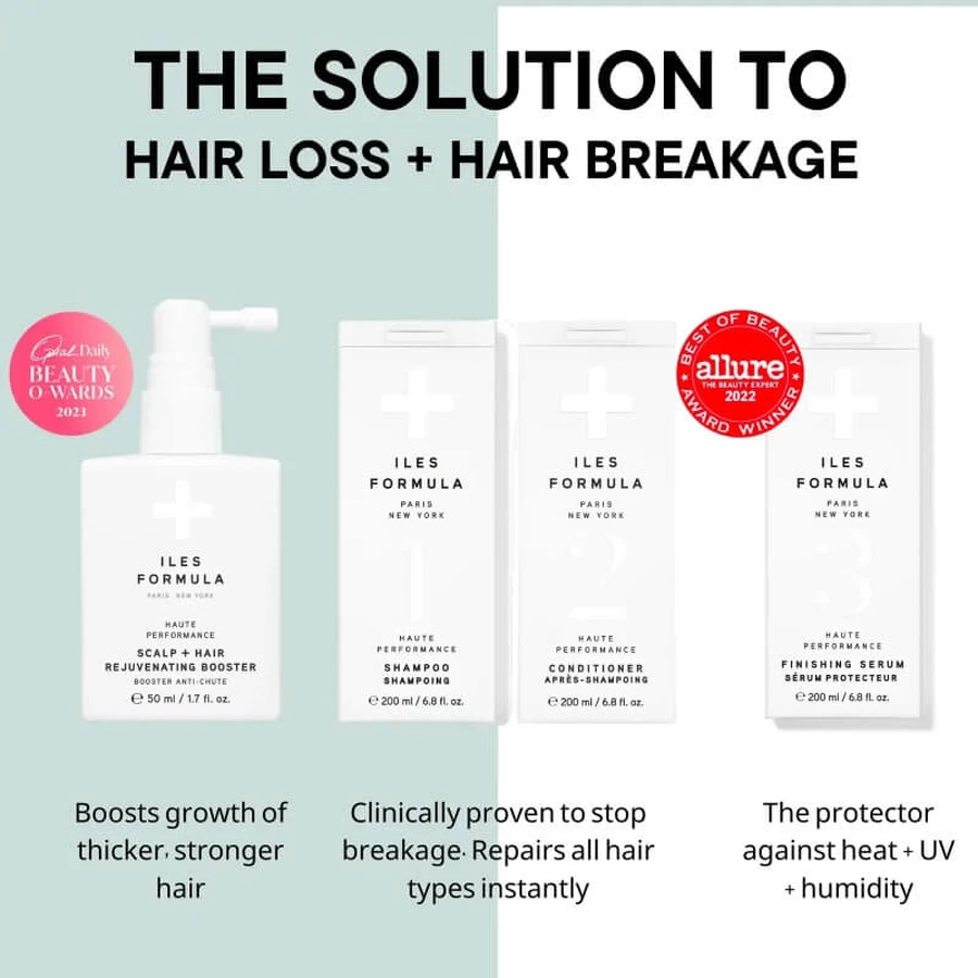 Colección Signature de Iles Formula - Set de regalo de productos revitalizantes para el cuidado del cabello