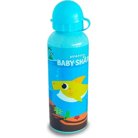 Gourde en aluminium de 4 m avec motif « Baby Shark » - Couleurs assorties