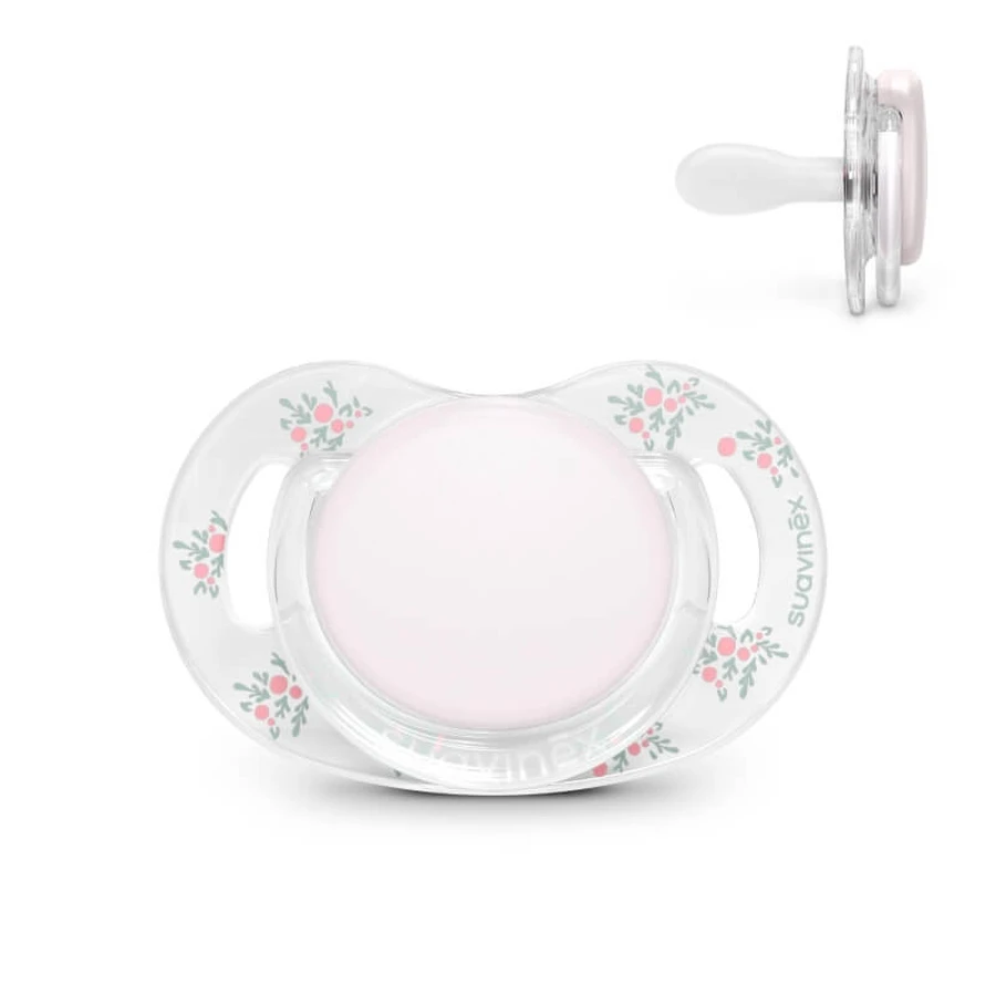 Suavinex Poetry - Chupete de silicona fisiológica SX Pro, 0-6 meses, rosa