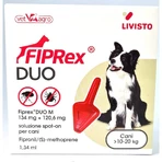 Livisto Fiprex Duo M - Ontwormingsmiddel voor honden met een gewicht van 10–20 kg, 1,34 ml
