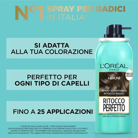 L'Oréal Paris Perfect Touch do włosów w odcieniu złotego brązu – spray o natychmiastowym działaniu do włosów w odcieniu złotego brązu, 75 ml: ceny i cechy