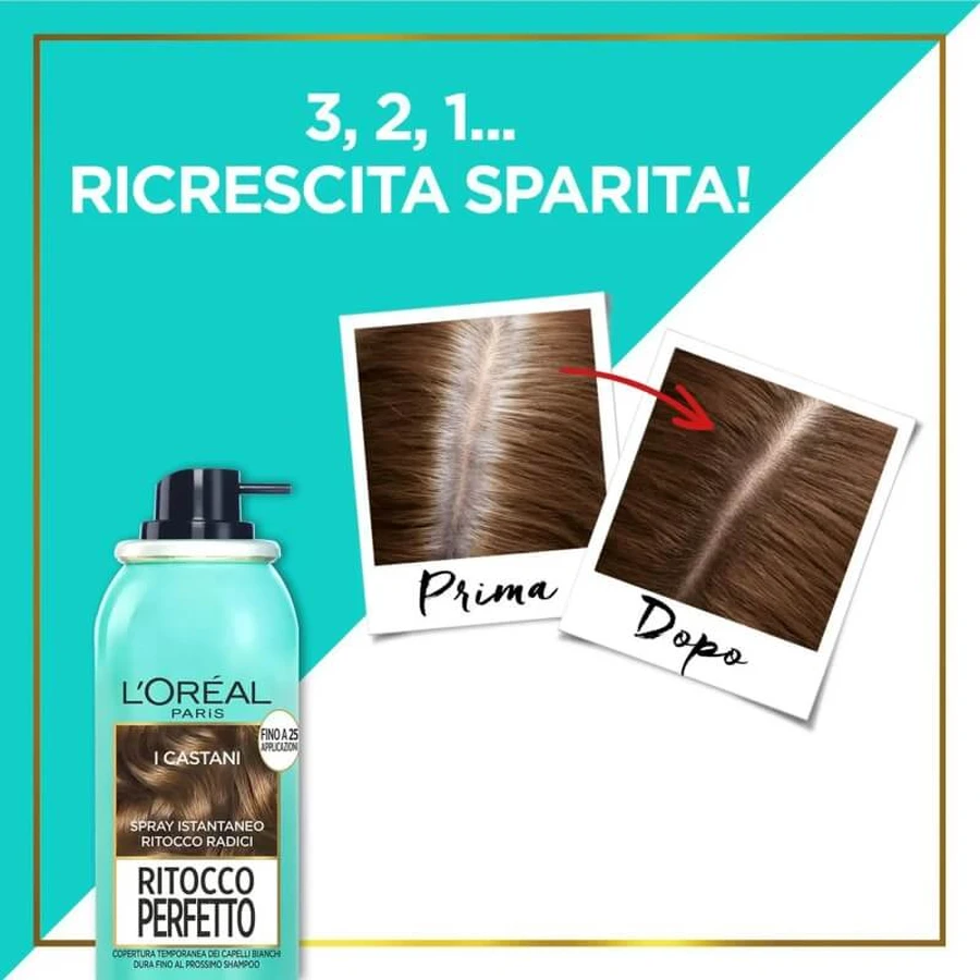 L'Oréal Paris Perfect Touch do włosów w odcieniu złotego brązu – spray o natychmiastowym działaniu do włosów w odcieniu złotego brązu, 75 ml: ceny i cechy