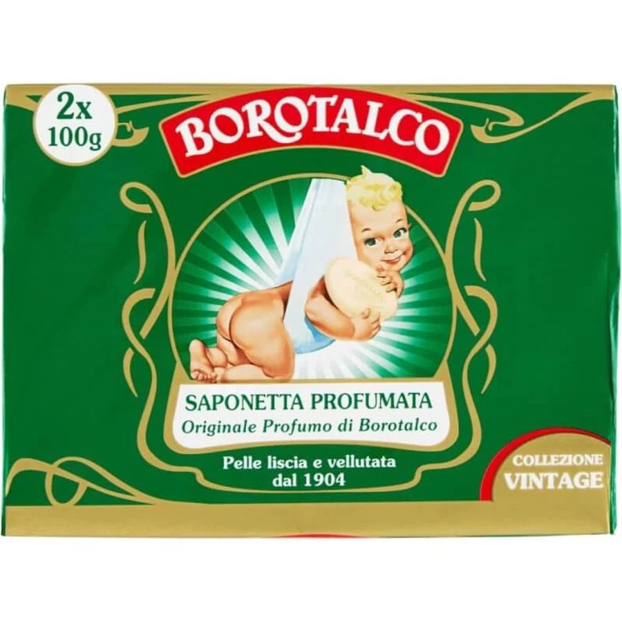 Borotalco Original - 2 bars of soap, 100 g each