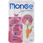 Monge Supreme Kitten Thunfisch, Quinoa und Babykarotten – Ergänzungsfuttermittel für Kätzchen, 80 g