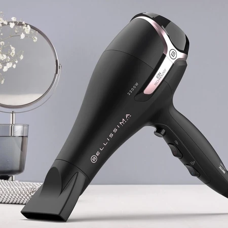 Imetec Bellissima k9 - 2300W hair dryer with anti-frizz ion technology, concentrator, and diffuser