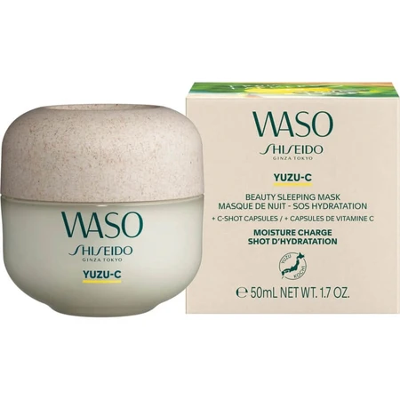 Shiseido Waso Yuzu-C Beauty Sleeping Mask - Moisturizing Night Mask, 50 ml