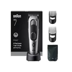 Serie 7 hc7590 - Cortapelo para hombre con cuchilla afilada - Negro/Plata