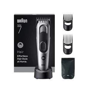 Serie 7 hc7590 - Cortapelo para hombre con cuchilla afilada - Negro/Plata