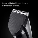 Serie 7 hc7590 - Cortapelo para hombre con cuchilla afilada - Negro/Plata