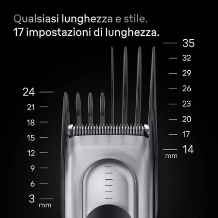 Serie 7 hc7590 - Cortapelo para hombre con cuchilla afilada - Negro/Plata