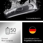 Serie 7 hc7590 - Cortapelo para hombre con cuchilla afilada - Negro/Plata