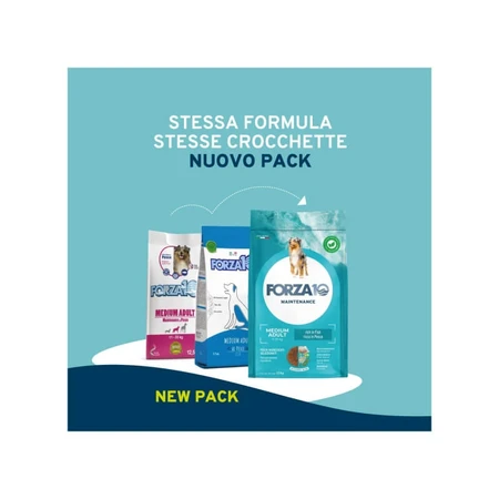 Forza10 Maintenance pentru câini adulți de talie medie, cu pește – hrană completă pentru câini, 2 kg