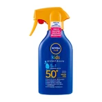 Nivea Sunscreen SPF 50+ Sun Kids Protech &amp; Care 5-in-1 Sun Spray for Kids, 250 ml