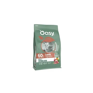 Oasy Superior formula pentru pisici adulte sterilizate, cu carne de miel – hrană completă pentru pisici adulte sterilizate, 300 gr