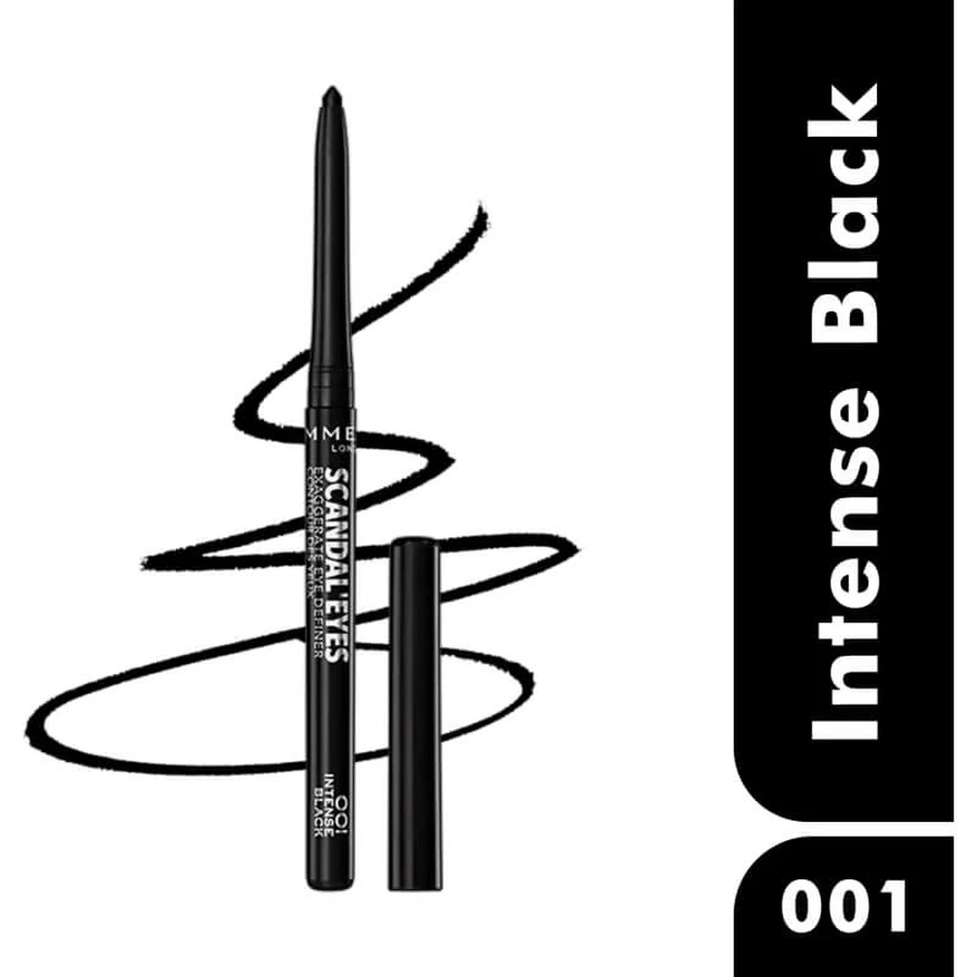 Rimmel Scandaleyes Exaggerate - Waterproof Retractable Eye Pencil No. 001 Intense Black