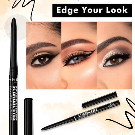 Rimmel Scandaleyes Exaggerate - Waterproof Retractable Eye Pencil No. 001 Intense Black