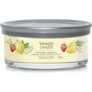 Yankee Candle Iced Berry Lemonade - Signature-kaars in beker met 5 lonten, 340 g