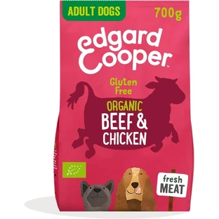 Edgard &amp; Cooper Adult – carne proaspătă de vită și pui  – hrană completă pentru câini adulți, 700 gr