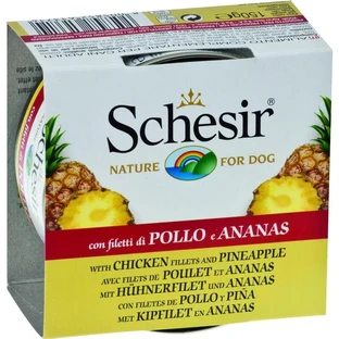 Schesir Kipfilet en Ananas - Natvoer voor honden, 150 g