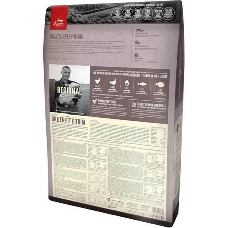 Orijen Fit &amp; Trim - Volledig voer voor volwassen honden van alle groottes, om een gezond gewicht te behouden, 11,4 kg