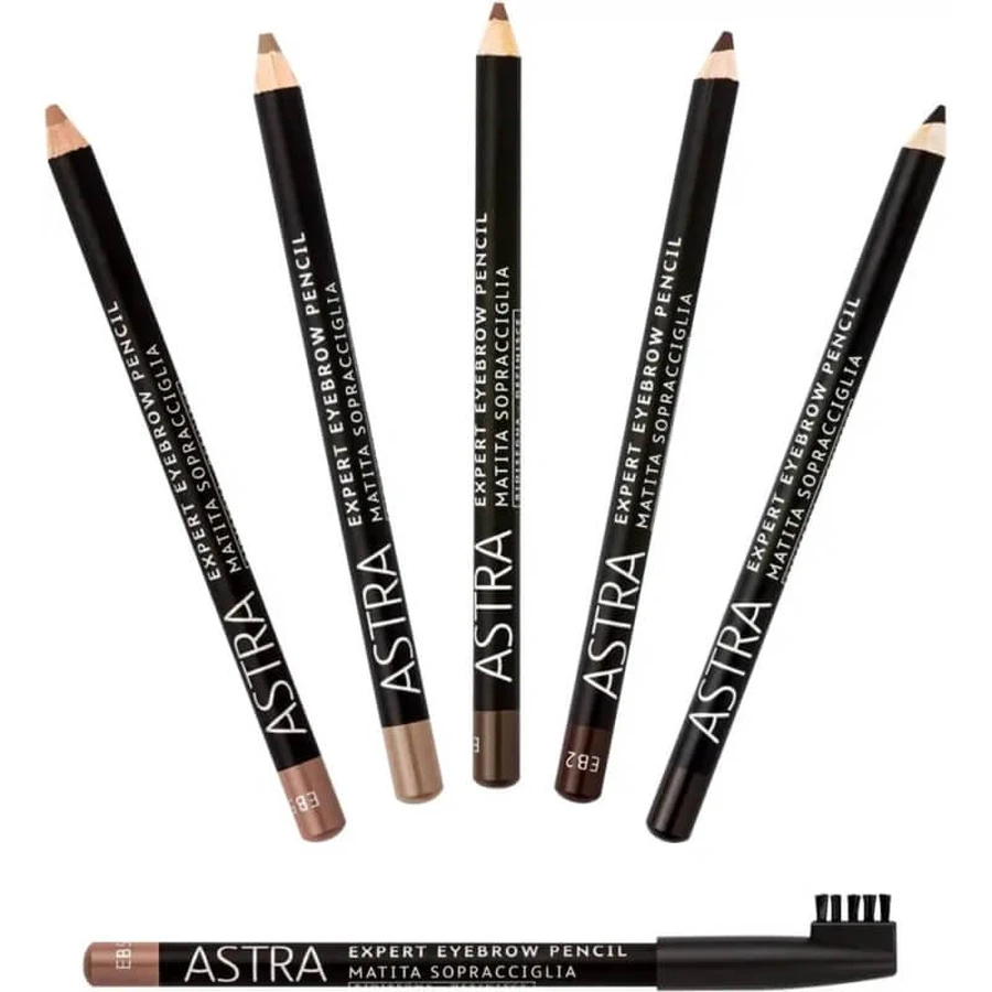 Astra Expert - Crayon à sourcils avec peigne, n° EB2, brun foncé