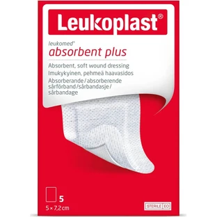 Essity Leukomed Non-Woven Postoperative Dressing - 5 Patches, 7.5 x 5 cm