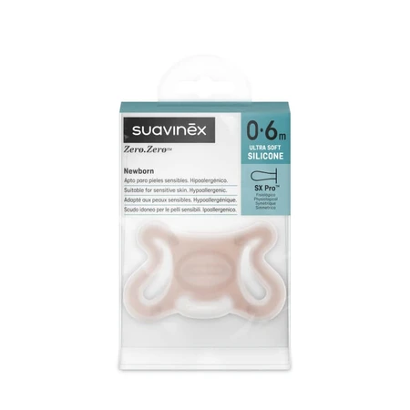 Suavinex zero. zero - left-handed pacifier with symmetrical Pro nipple, 0–6 months