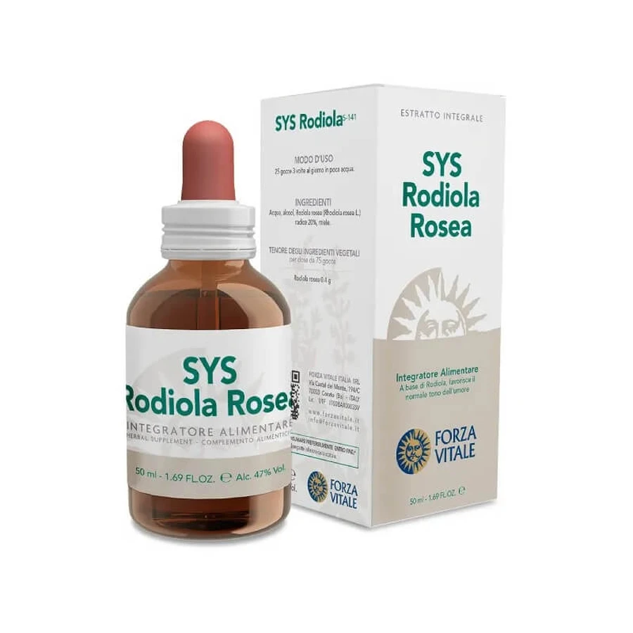 Sys Rhodiola Rosea Tropfen 50 ml – Nahrungsergänzungsmittel zur Stimmungsaufhellung