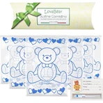 Lovabear Lovabear - 6 packs de conjuntos para bebé con ositos azules