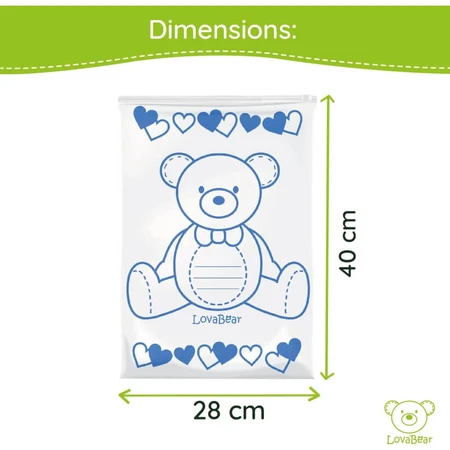 Lovabear Lovabear - 6 packs de conjuntos para bebé con ositos azules