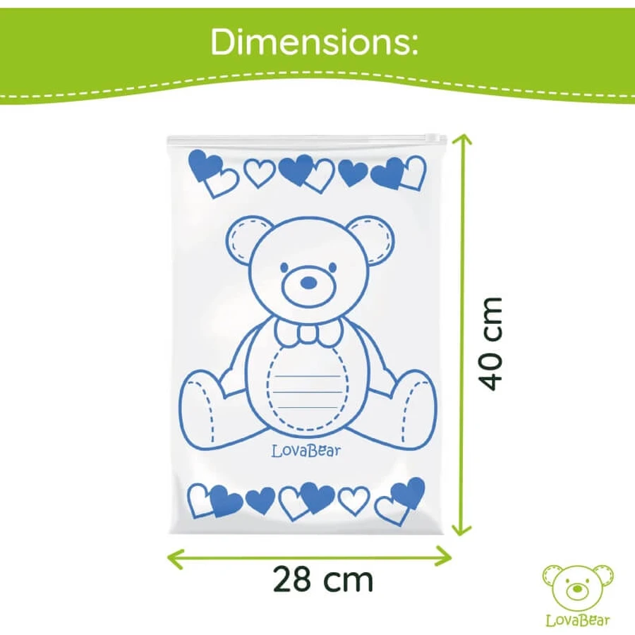 Lovabear Lovabear - 6 packs de conjuntos para bebé con ositos azules