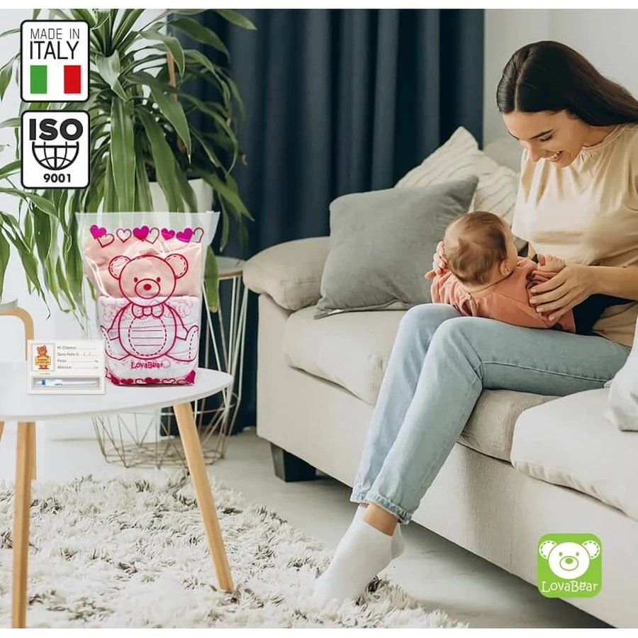 Lovabear Lovabear - 6 packs de conjuntos para bebé con ositos azules